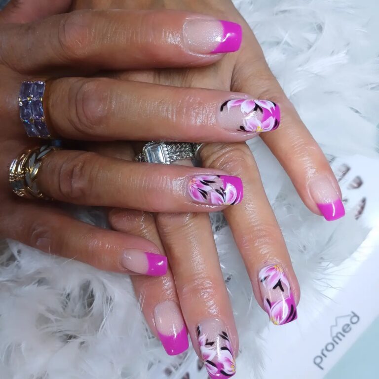 Nail art one stroke