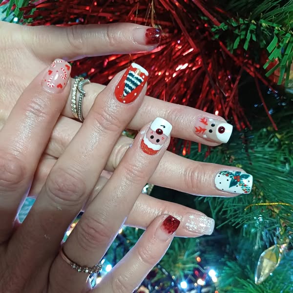 Nail art Noel