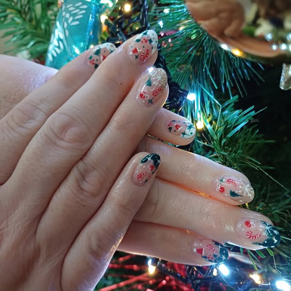 Nail art Noel